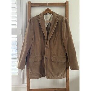 J.Crew Vintage Ventaze Corduroy Blazer Jacket Brown Mens M Style 88640 Y2K